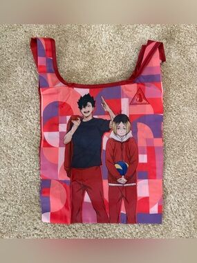 Anime official collectible haikyuu haikyu nekoma kuroo kenma bag